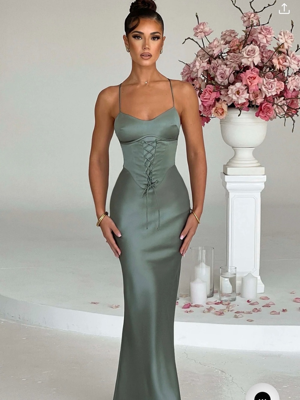 BABYBOO LILLIA MAXI DRESS - SAGE